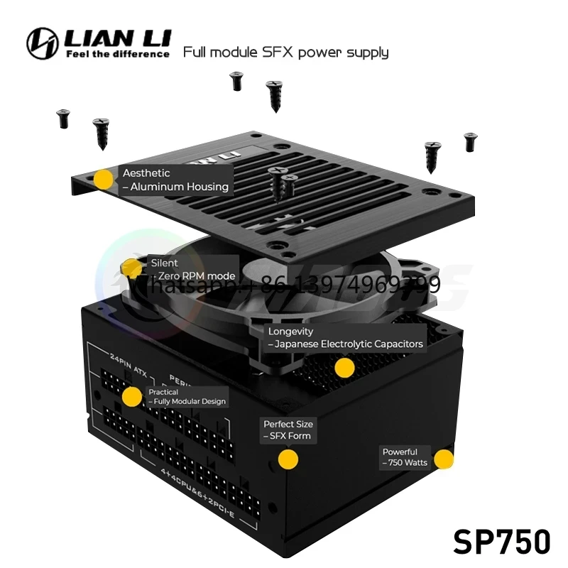 LIAN LI PSU 750w SFX Power Sup - 750W Sfx Fully Modular Power Supply 评论和价格